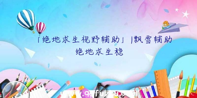 「绝地求生视野辅助」|飘雪辅助绝地求生稳